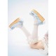 Sheep Puff Cream Satin Platform Shoes(Reservation/5 Colours/Full Payment Without Shipping)